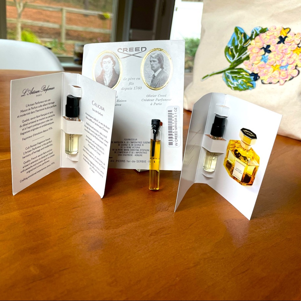 Creed, L'ARTISAN PARFUMEUR samples niche